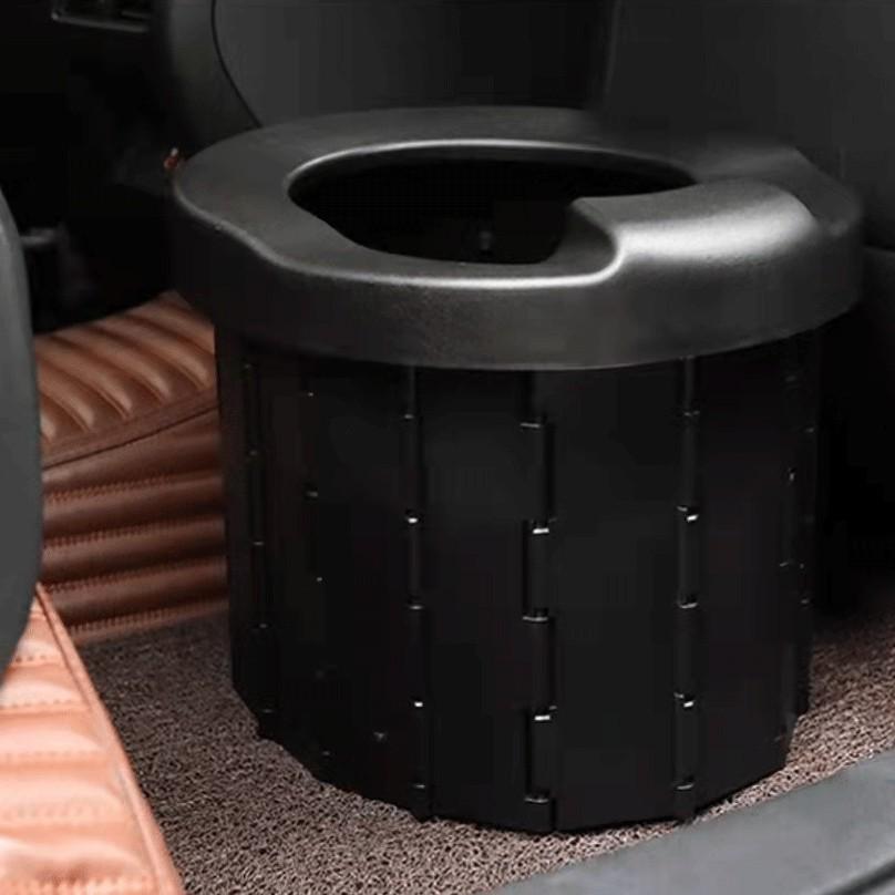 Portable Folding Camping Toilet with Children's Seat for Adults and Kids