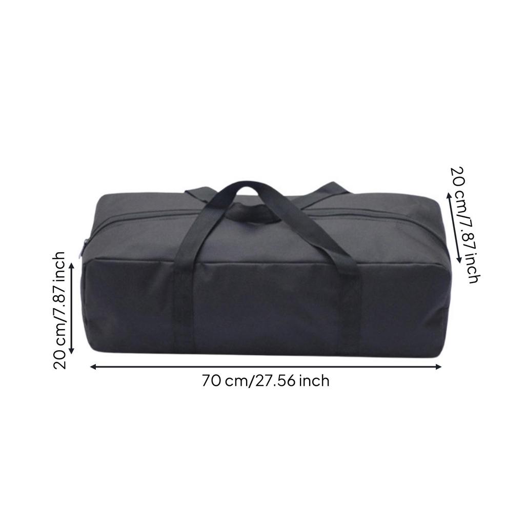 Zippered Storage Bag with Carry Handles Multipurpose Oxford Material