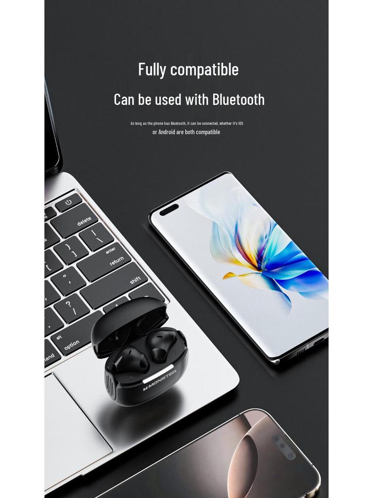 GT15 Wireless Bluetooth In-Ear Headset: Long Battery, Stereo, Noise-Cancelling, Perfect for Gaming