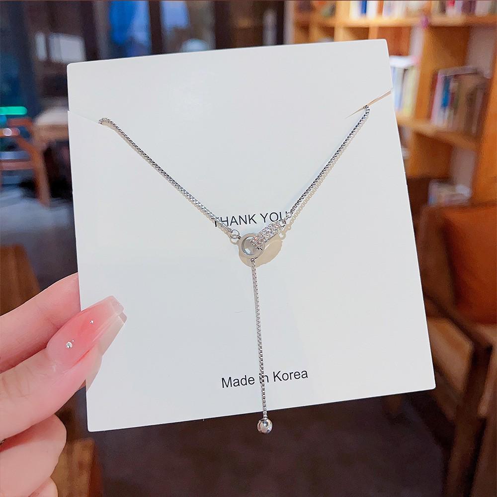 Korean 18K Gold Titanium Steel Women's Clavicle Necklace - Versatile, High-End, Non-Fading Temperament Choker.