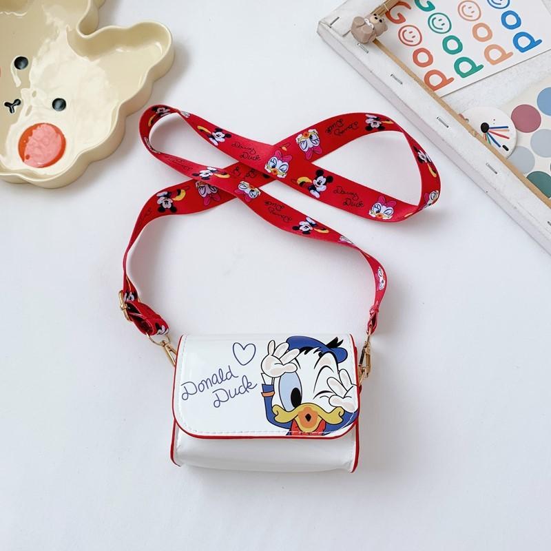 Shoulder Mini Kids Crossbody Bag With Mouse Donald Duck Print Design