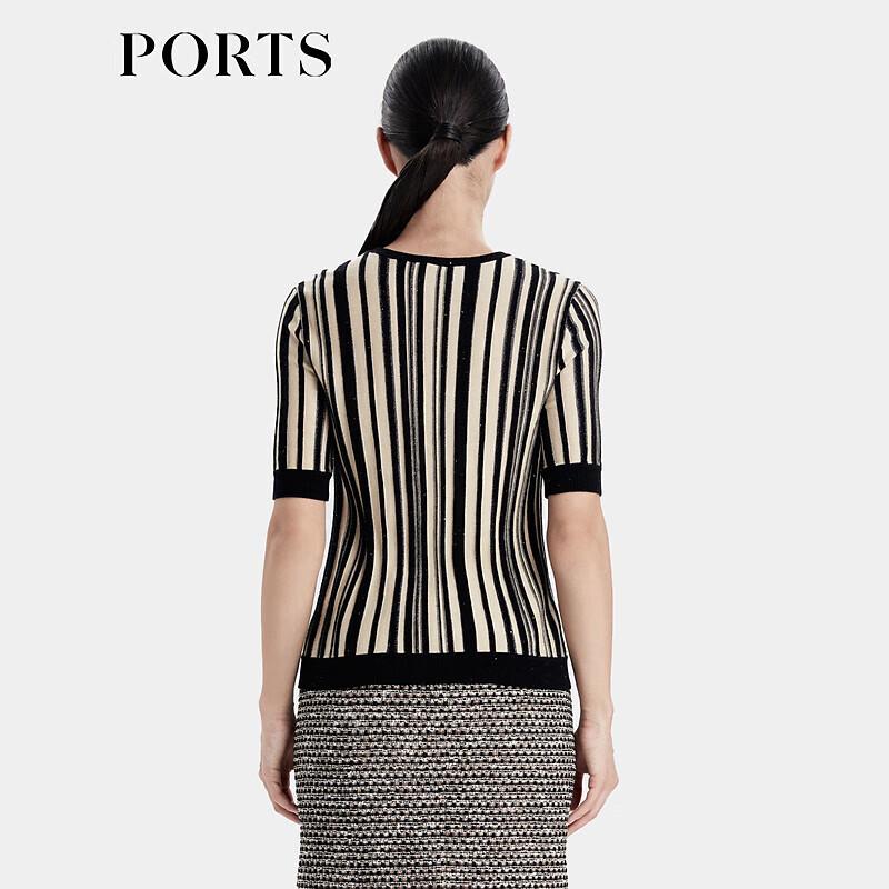 PORTS Women's Plaid Wool-Silk Blend Knit Sweater LD9K704GKF025