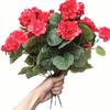 Imitation Begonia Flowers All-Weather UV Resistant DIY Wedding Bouquet Realistic Look Artificial Flower