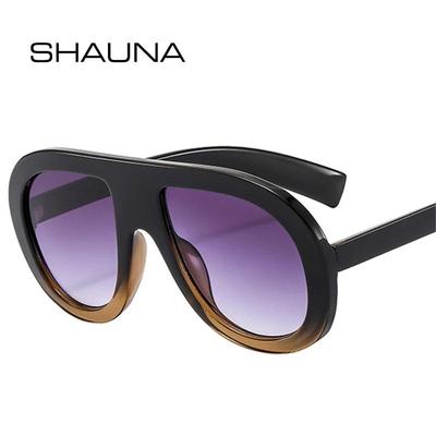 SHAUNA Pilot Herrenmode Sonnenbrille Doppelfarbig Punk Damen Gradient Sonnenbrille Shades UV400