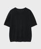 NOIRER Boucle V-Neck Half Knit (Black)