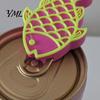 Nail Protection Can Opener 3D Printed Fish & Saver, Cute Fish-Shaped Tab Novelty Kitchen Gadget with Keychain, Portable Bottle for Soda Cans,