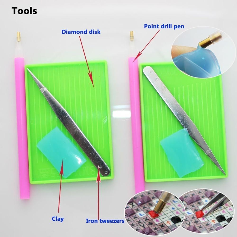 5D Diamantová DIY Křížková Výšivka Kočka a Tygr Odrazy Domácí Dekorace Malba Pozadí Nástěnné Umění W