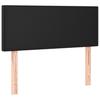 Vidaxl Łóżko Kontynentalne Z Materacem, Czarne, Ekoskóra 90X200 Cm