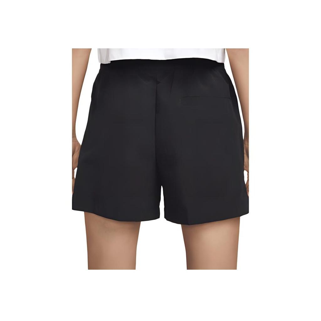 Nike Sportswear Everything Woven Solid Mid-Rise Elastic Waist Shorts Women Shorts Black FV6622-010