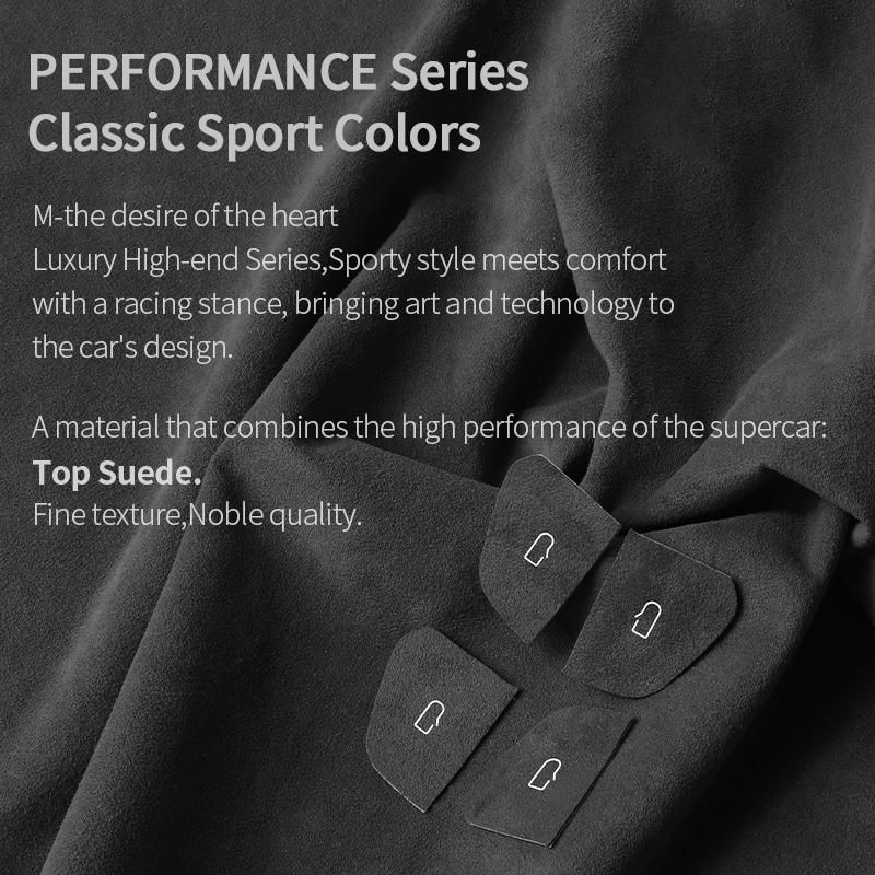 Top Suede For Tesla Model 3 (2024-) Model Y(2025-) Door Switch Button Cover Trim Anti Scratch Car Interior Tuning Accessories