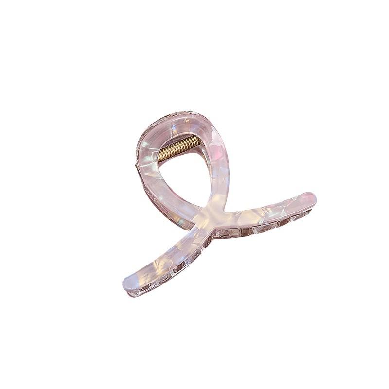 Minimalist Mother-of-Pearl Mermaid Hair Clip: Elegant Ponytail and Shark Clip Accessory