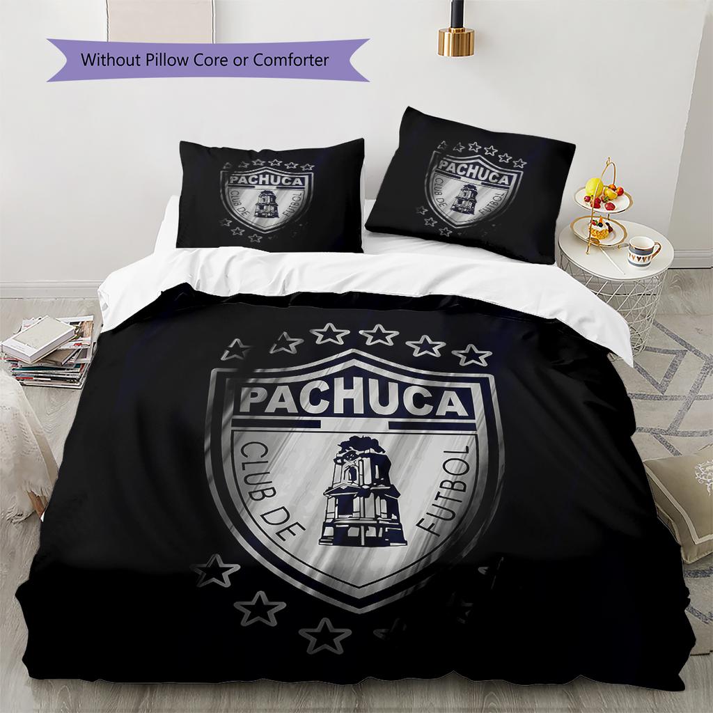 Pachuca Football Club Pattern Bedding Home Decoration Birthday & Festival Gift (1 * duvet cover + 2 * pillowcase, without core)