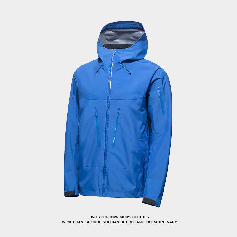 2025 New Men's and Women's Hooded Hard Shell Mountaineering Jacket - Spring/Autumn, Waterproof, Casual Style