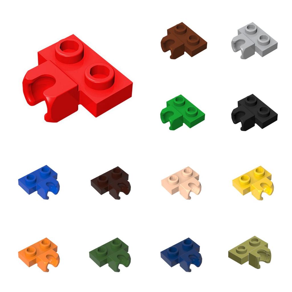 50pcs 14704 Modified 1x2 Plate with Small Tow Ball Bricks Bulk MOC Technical Building Blocks