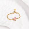 High Quality Adjustable Colored Zircon Star Pull-out Chain Rings For Women Fashion New Jewelry Gift Party Wedding Anillos Mujer