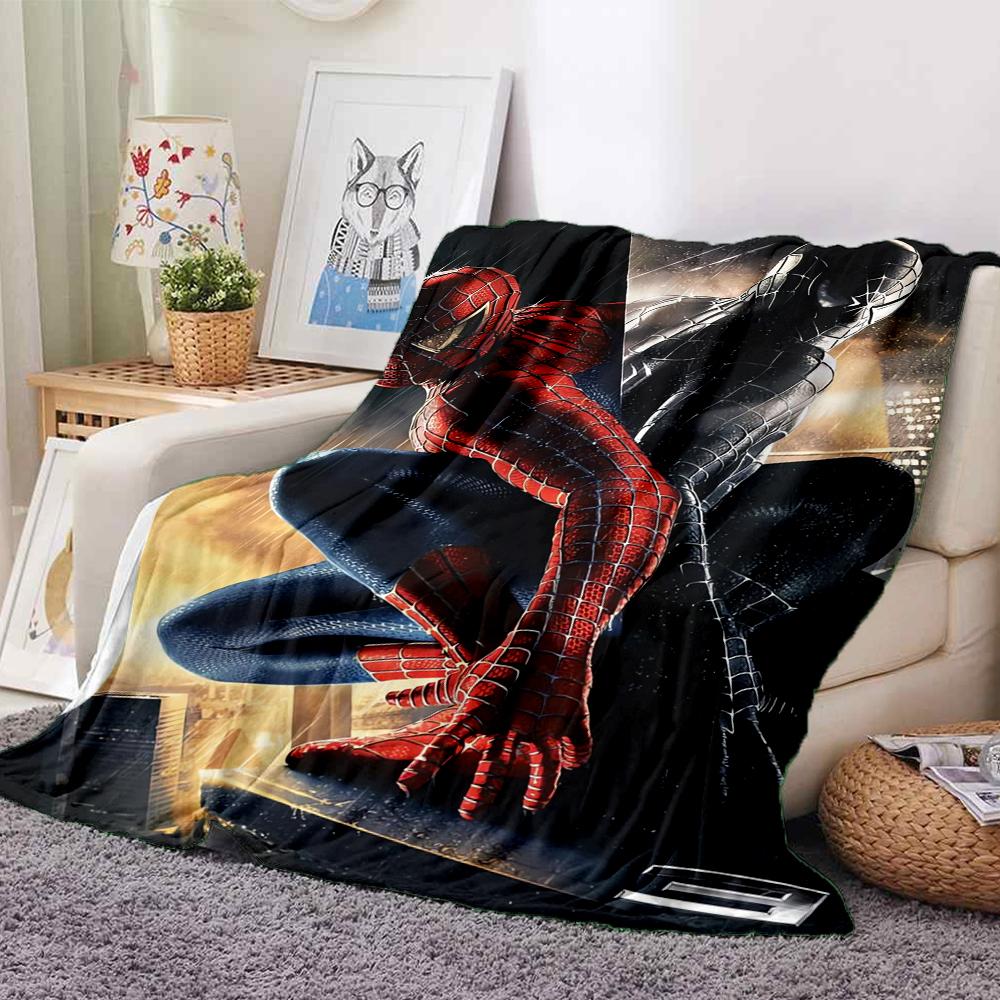 1Pc Spiderman Vs Venom Clash Heroes Blanket Soft And Comfortable Casual Warm Camping Travel Christmas Halloween Xmas Gift M924342