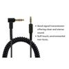High Fidelitys 3.5mm Stereo Cable For Monitor Major 2 Major 3 Headphone Spirals Wire Cord Metal Connectors L Shaped Plugs