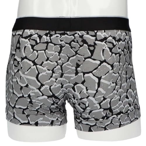 Emporio Armani ALL OVER CAMOU Camo Boxer Shorts, Front Closure, Men's, EU Size, Navy, 54045099