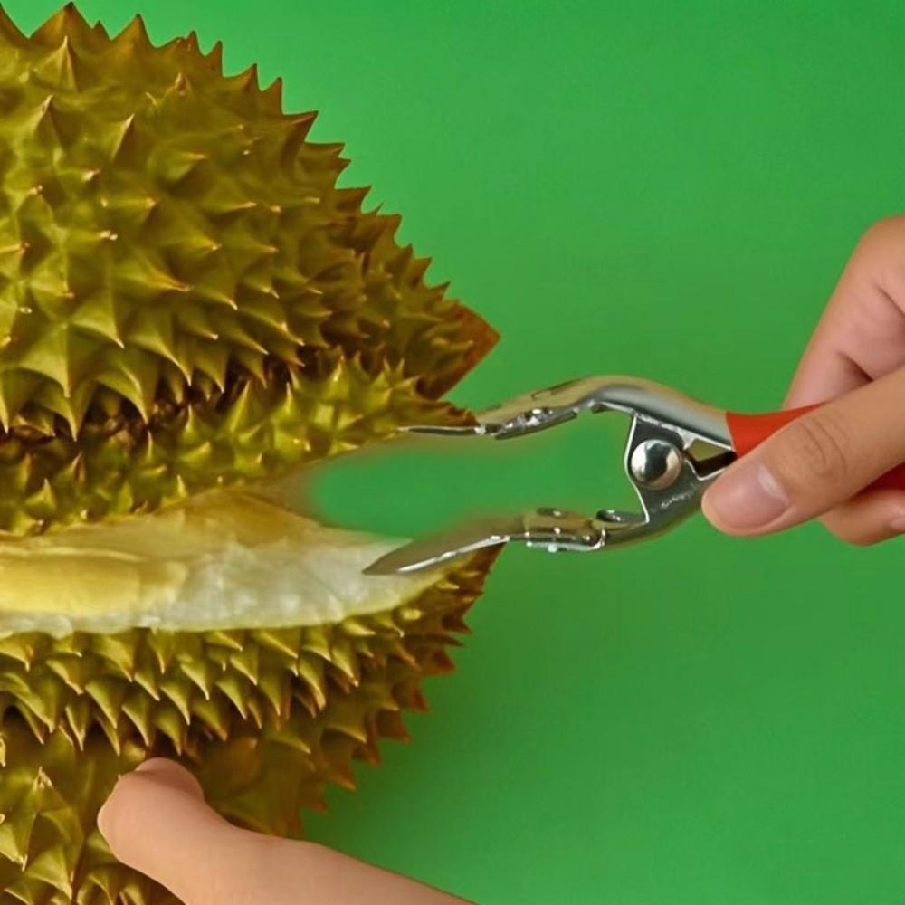 Stainless Steel Durian Opener Effort-saving Long-Lasting Durian Shell Opener Manual Operation Easily Opening Fruit Splitter