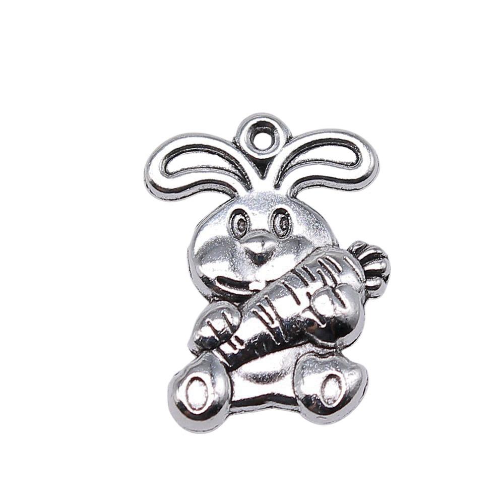 Pig Sheep Cow Mr Rabbit Charms Alloy Pendants For DIY Bracelet Necklace Accessories