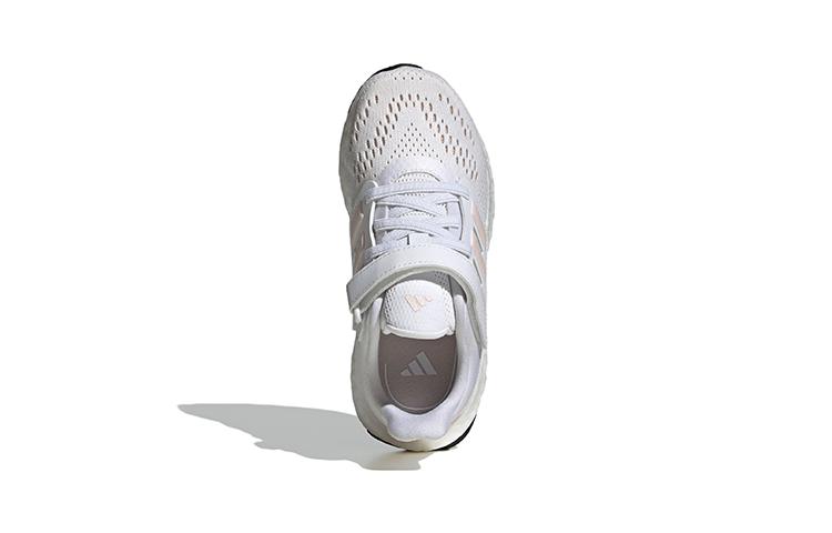 Adidas Pureboost 22 Abrasion Resistant Breathable Low top Kids' Running Shoes White Pink Children Aged 3 7 Years Old IF0222