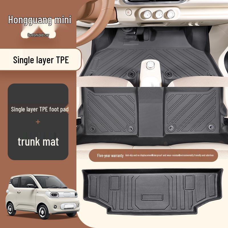 Kompatible Fußmatten für Wuling Hongguang Mini Dritte und Vierte Generation Macaron, Version für vier Türen