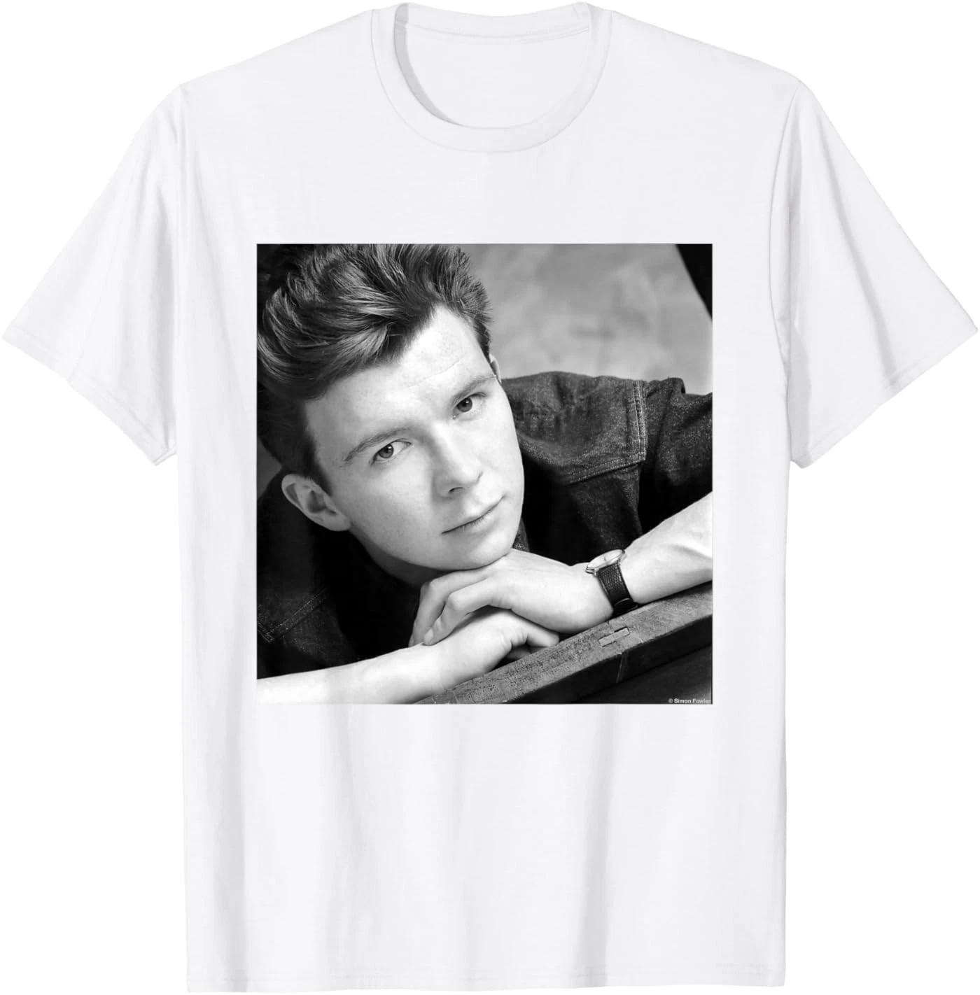 Rick Astley Never Gonna Give You Up Portrait Unisex T-Shirt 2XL