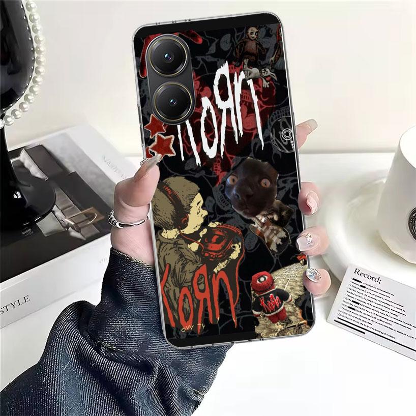 K-Korn Rock Band Soft Phone Case For Xiaomi Redmi 15C 15 13C 13 Poco X5 X6 X7 F7 Ultra M7 12C 12 10 10C 9C 9A 9T 9 Fundas Poco X