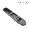 Power Window Single Switch Fit For Peugeot 207 2006-2017 Citroen C3, OE#6554QK 6554.QK Front Right Door Electric Window Lifter Control Button