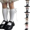 Breathable and Comfortable Children's Crew Socks Baby Girls Adorable Bowknot Middle Tube Socks for School and Parties