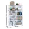 Simple Bookshelf Storage Rack Display Stand Book Organizer Creative Modern Home Decor Bookcase Trapezoid Book Shelf with Fence