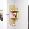 Punch-Free Corner Wall Shelf - Triangular Kitchen Bookshelf & Cabinet