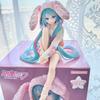 15CM Anime HATSUNE MIKU Figure Noodle Stopper Figure Rabbit Ear Pajamas Model Toy Doll Aciton Figure Collection Gifts PVC