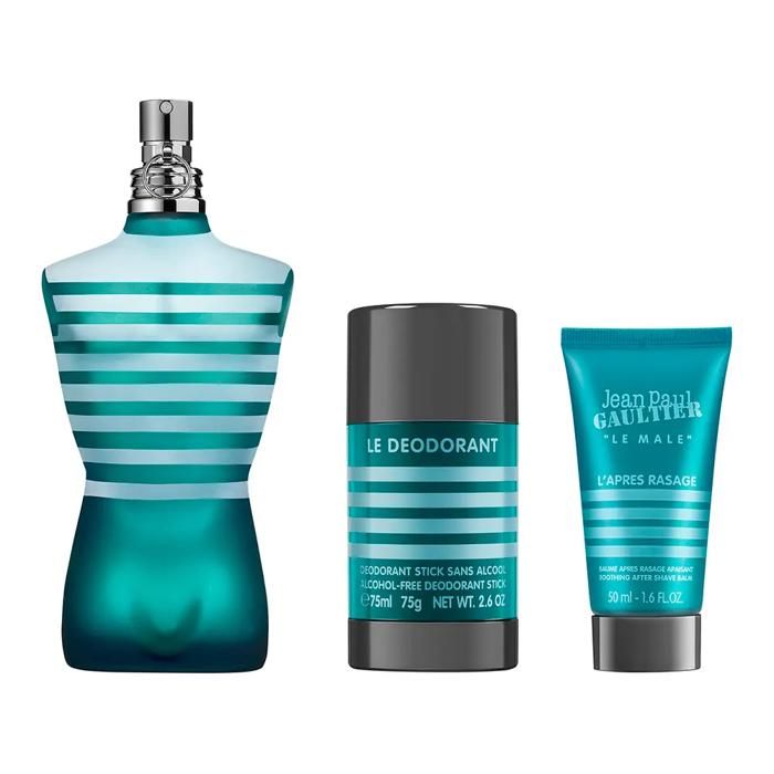 Parfum - JEAN PAUL GAULTIER - Le Male - 125 ml - Baume Après-Rasage 50 ml - Déodorant Stick 75 ml