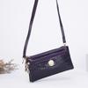 New crossbody clutch bag women's dual-purpose small bag double zipper multi-function women's mobile phone bag