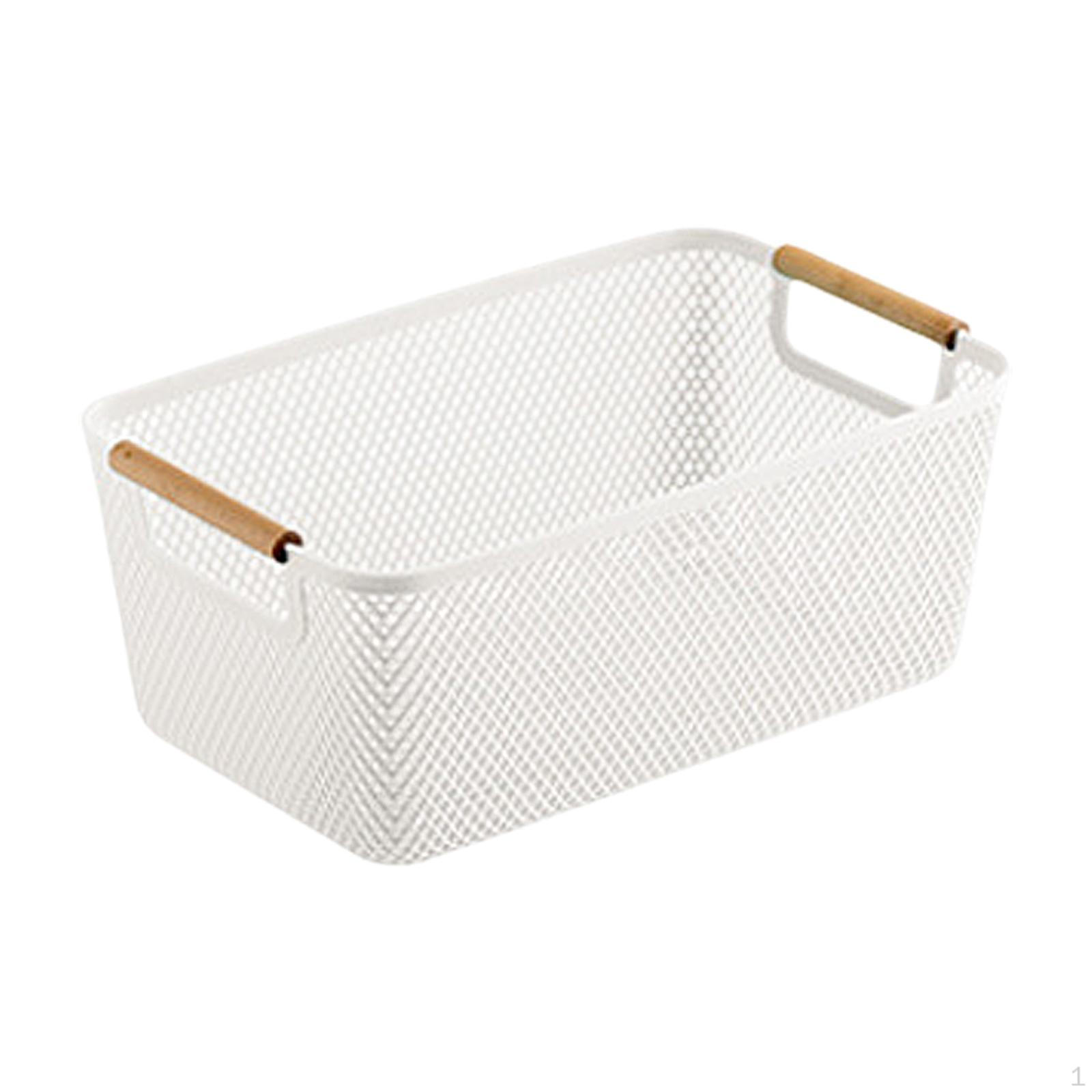 

Полая корзина для хранения, настольный контейнер, многоцелевая одежда для кухни White_M