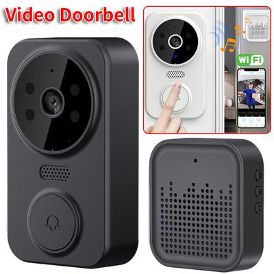 WiFi Smart Video Doorbell Camera Night Vision Smart Visual Doorbell APP Remote Monitoring Intelligent Doorbell for Home Security