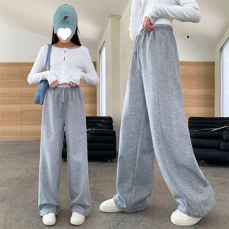 Sonbahar/Kış 2025 Kız Çocuk Düz Bacak Spor Pantolonu - Ortaokul Çocukları Uzun Pantolon