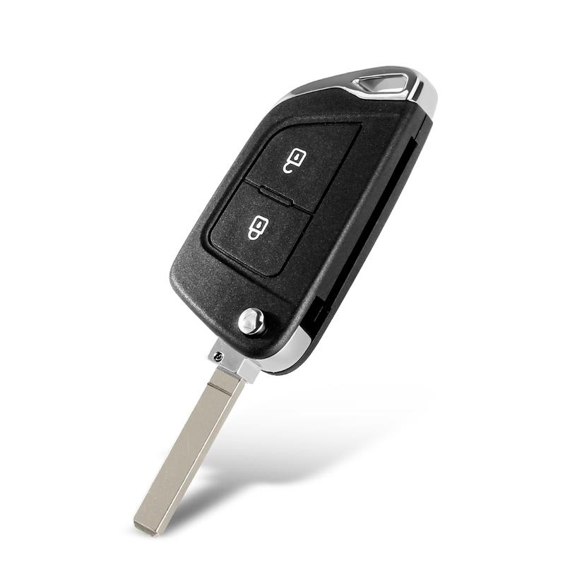 KEYYOU For Peugeot 207 307 308 407 607 807 For Citroen C2 C3 C4 C5 C6 Berlingo Picasso 2/3B Filp Modified Remote Car Key Shell