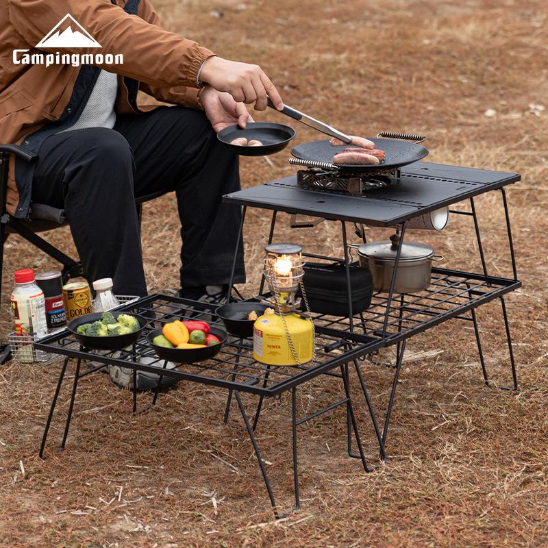 Koman CK-2G Outdoor Camping Folding Multi-layer Table & Modular Stove BBQ Expansion Board