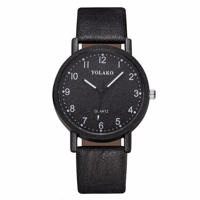 Arabic Numeral Wristwatches for Women, Luxury Casual Leather and Quartz Watches Watch for Dropshipping