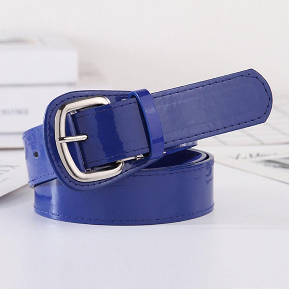 

Пояс из искусственной кожи унисекс для занятий спортом на открытом воздухе, поясной ремень, поясной ремень, пояс для бейсбола синий