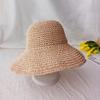 Summer Fashion Women Straw Hat Lady Summer Sun Hat Visor Cap Panama Style Bucket Cap Strawhat Beach Hat Outdoor Girl Cap