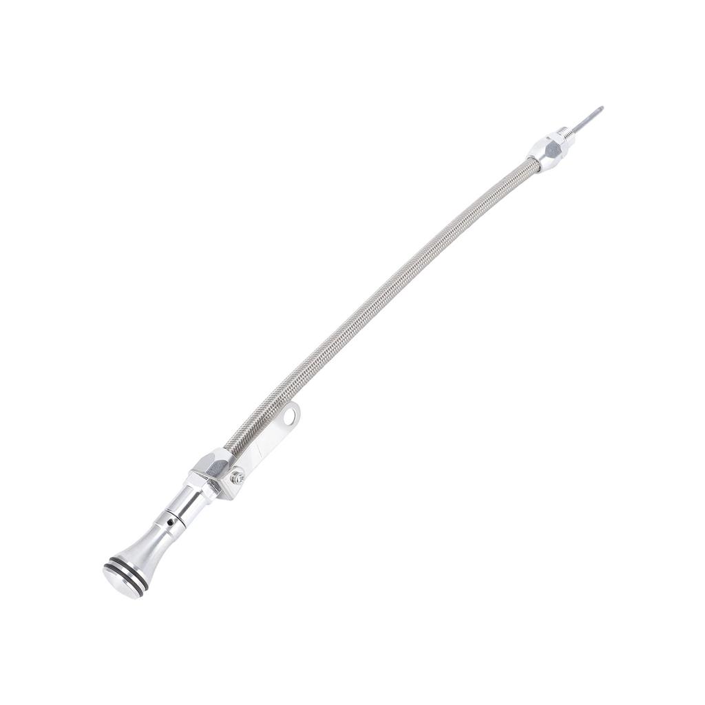 Stainless Flexible Oil Pan Dipstick and Tube Kit 20in Screw In Style Replacement for SB 289 302 351W BB 429 460 Engine