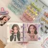 3-Zoll Transparenter Foto-Karten-Ordner Kpop Mini-Fotoalbum Idol-Fotokartenhalter Loseblatt-Idol-Kartenhülle Buch