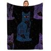 Iced Cinnamon Roll Anime Cartoon Flannel Blanket Soft Warm Throw for Bedroom Sofa Car Kids Holiday Gift
