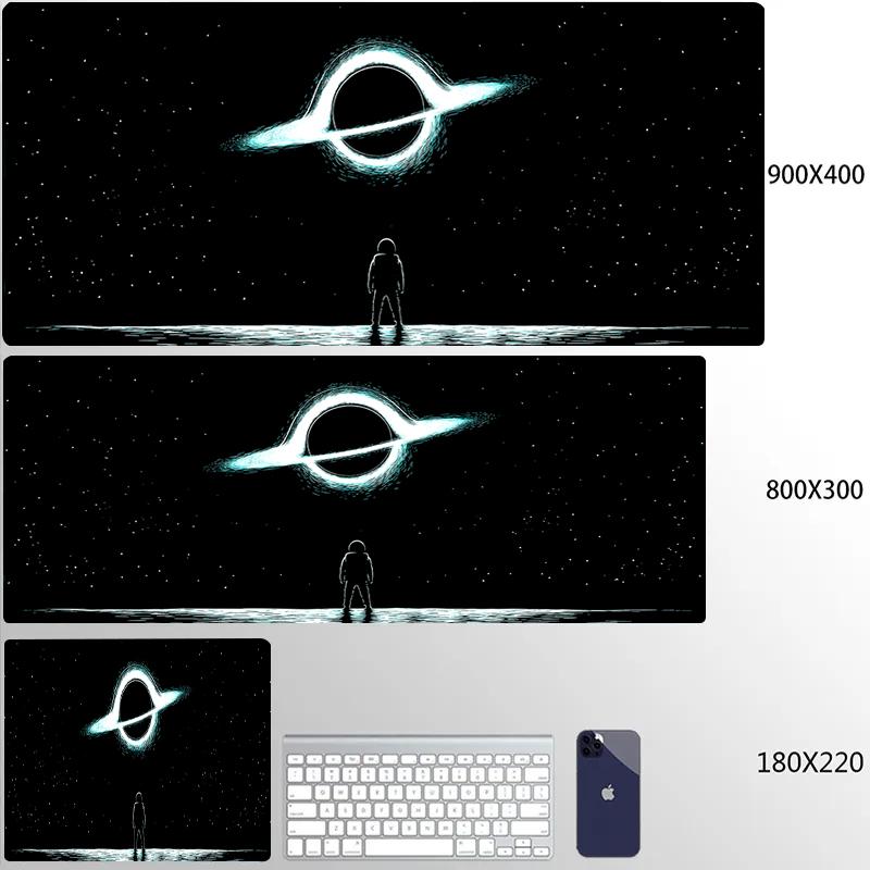 

Universe Mouse Pad Gaming Astronaut Mousepad Keyboard Mats Space Desk Pads XXL 80x30cm Deskmat for Computer Mousepads Big Carpet Small siz180x220x2mm