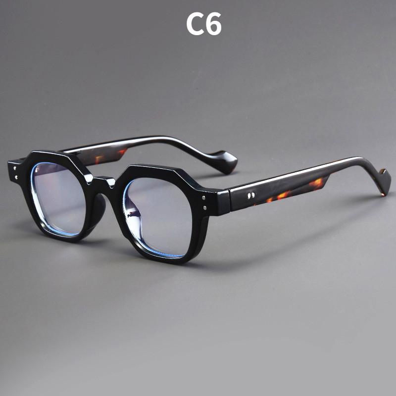 Women's glasses, men's and women's fashion polygonal glasses