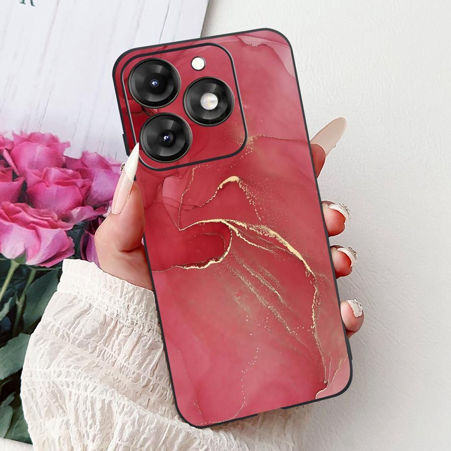 Dragon Koi Fish Landscape Phone Case For Itel A70 A60 A60s Cover Soft TPU Cartoon Bumper On Itel A27 A25 A35 A48 Shockproof Etui