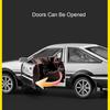 1:43 PAGANI ZONDA R AE86 Toy Model Cars Metal Diecast Doors Opened Rubber Tires Detachable Assembly Decoration for Boys Gifts